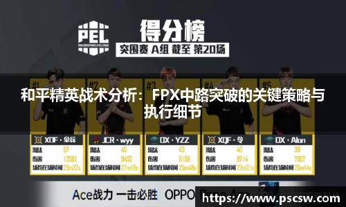 和平精英战术分析：FPX中路突破的关键策略与执行细节