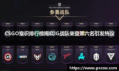 CSGO意识排行榜揭晓IG战队荣登第六名引发热议