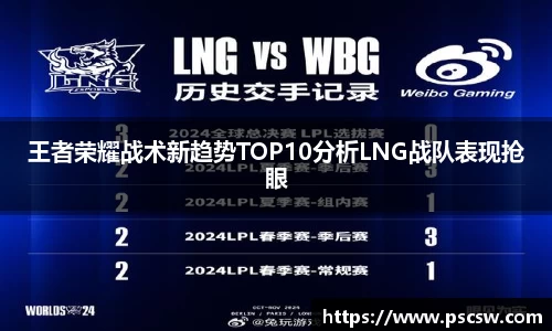 王者荣耀战术新趋势TOP10分析LNG战队表现抢眼